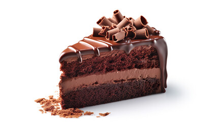 美味しそうなチョコレートケーキピース