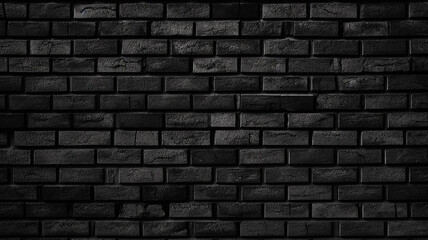 black brick wall, background, vintage wall texture, blank with copy space