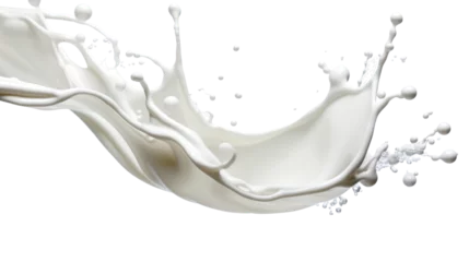 Wandaufkleber milk splash on the transparent background © EmmaStock
