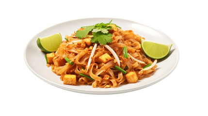 Pad Thai on the transparent background