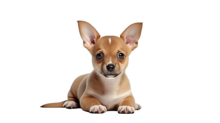 puppy on the transparent background