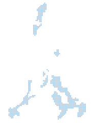 長崎　地図　円　ドット　アイコン