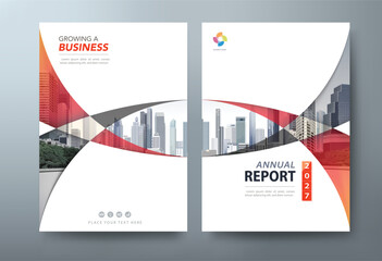 Annual report brochure flyer design, Leaflet presentation, book cover templates, layout in A4 size - obrazy, fototapety, plakaty