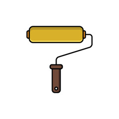Paint Roller Icon Vector Design Template
