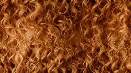 Foto op Aluminium background texture golden hair, blonde background silky curly female hair © kichigin19