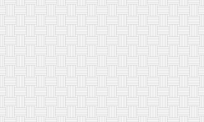 Grey outline plain weave seamless pattern. Vector Repeating Texture.