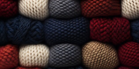 Christmas cozy wool abstract background Generative AI