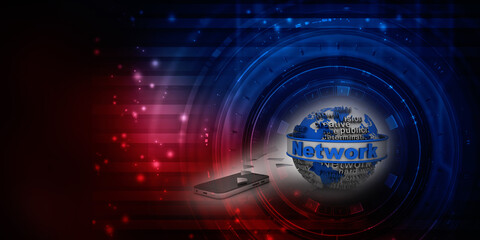 3d rendering Transmitter mobile network