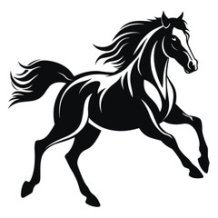Obraz na płótnie Canvas Horse Silhouette Logo. SVG Vector Illustration