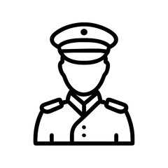 policeman icon illustration