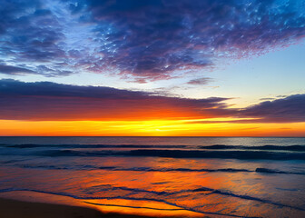 Fototapeta premium sunset. Generate AI