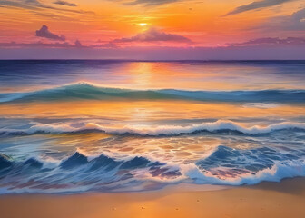 Fototapeta premium sunset. Generate AI