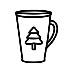 christmas coffee icon