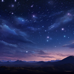 starry night sky (Generative AI)