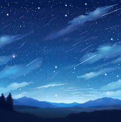 starry night sky (Generative AI)