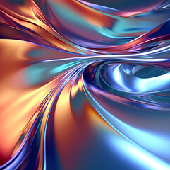 abstract blue background with lines (Generative AI)