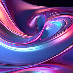 abstract background with waves (Generative AI)