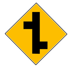 Fototapeta premium offset roads sign