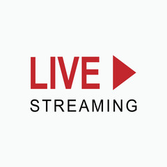 Live Streaming Icon. Broadcast Direct Symbol - Vector.