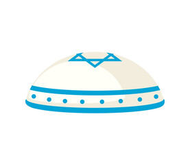 kippah white colored