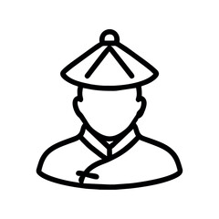chinese man icon