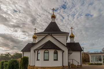 Fototapeta na wymiar The Church of St. Blessed Matrona of Moscow in Gelendzhik, Russia. 29.10.2023