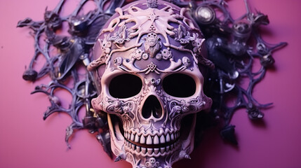 skull and crossbones HD 8K wallpaper Stock Photographic Image 