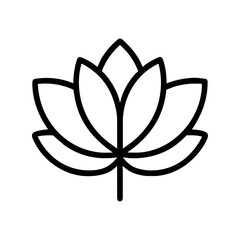 lotus flower icon illustration