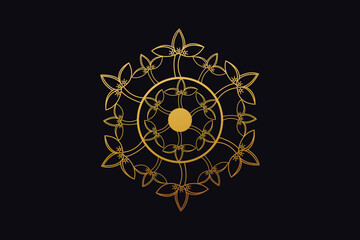 Luxury Golden Royal Mandala Design Vector for Background. Golden mandala design.
