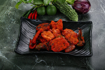 Indian cuisine - chicken tikka barbecue