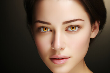 Fototapeta premium Close view of beautiful woman face