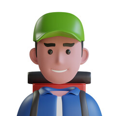 3D Model of Adventurer Avatar.Adventurer Avatar Design in 3D. Intriguing 3D Model of Adventurer Avatar.
3d illustration, 3d element, 3d rendering. 3d visualization isolated on a transparent background