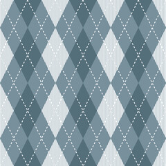 Grey argyle pattern. Argyle vector pattern. Argyle pattern. Seamless geometric pattern for clothing, wrapping paper, backdrop, background, gift card, sweater.