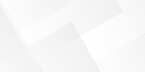 Gray and white geometric shape seamless architecture geometry tech abstract subtle background vector illustration. Space design concept. Decorative web layout or poster, banner. White grey background