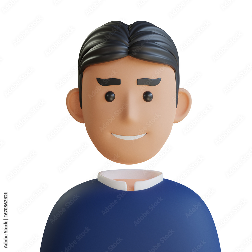 Poster 3d model of student avatar. student avatar design in 3d. intriguing 3d model of student avatar. 3d i