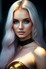 Fototapeta premium White demon girl