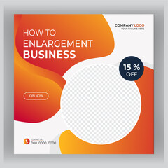 Digital marketing and corporate social media post design template.