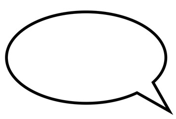 ふきだし　フレーム　シルエット　コメント　アイコン