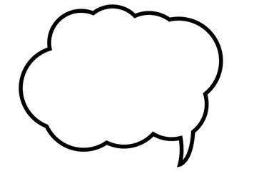 ふきだし　フレーム　シルエット　コメント　アイコン