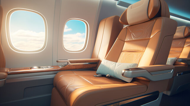 First class business luxury seat for vacations