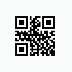 Fototapeta premium QR Code Icon. Coding on Smartphone , Quick Response Matrix Symbol - Vector.