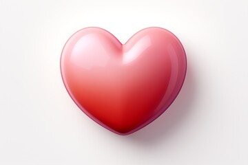 Minimal heart shape with a soft gradient, symbolizing warmth and compassion, Generative AI