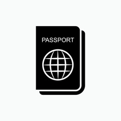 Passport Icon. Identification, Official Document Issued by Government, Certifying the Holder's Identity and Citizenship And Entitling Them to Travel Under Its Protection to and from Foreign Countries.