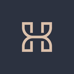 Obraz premium H initial letter icon logo isolated graphic