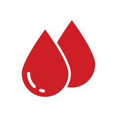 Fototapeta premium Drop Blood Icon Vector Design Template