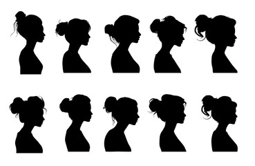  woman model side view silhouette collection