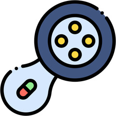 Vector Icon Facial Radiofrequency, Skincare, Skin Treatment, Dermatology, Beauty, Healthcare and Medical