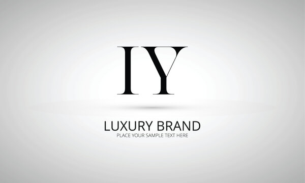 IY I iy initial logo | initial based abstract modern minimal creative logo, vector template image. luxury logotype logo, real estate homie logo. typography logo. initials logo