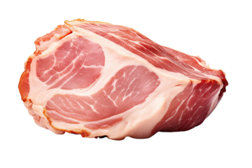 ham on an isolated transparent background