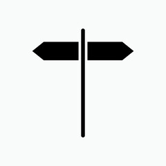 Signpost Icon. Pointing Board. Direction, Road Sign. Direction, Navigation Illustration. Applied as Trendy Symbol for Design Elements, Websites, Presentation and Application - Vector.     